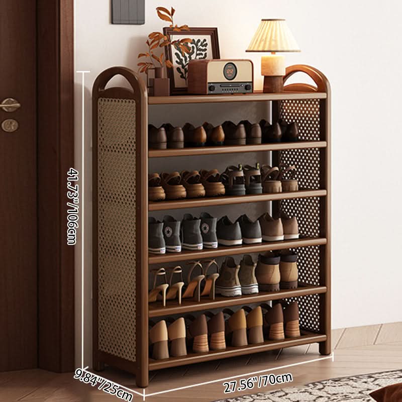 BAMBRATIXA – Scarpiera in bambù e rattan per un ingresso ordinato ed elegante