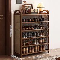 BAMBRATIXA – Scarpiera in bambù e rattan per un ingresso ordinato ed elegante