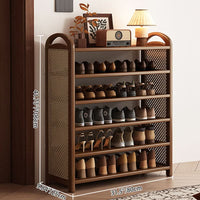 BAMBRATIXA – Scarpiera in bambù e rattan per un ingresso ordinato ed elegante