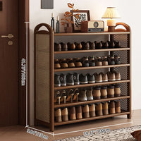 BAMBRATIXA – Scarpiera in bambù e rattan per un ingresso ordinato ed elegante