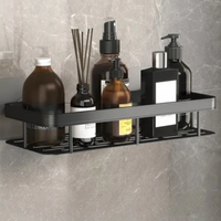 ALUVAULT – Organisateur mural en alliage d'aluminium pour étagère de salle de bain