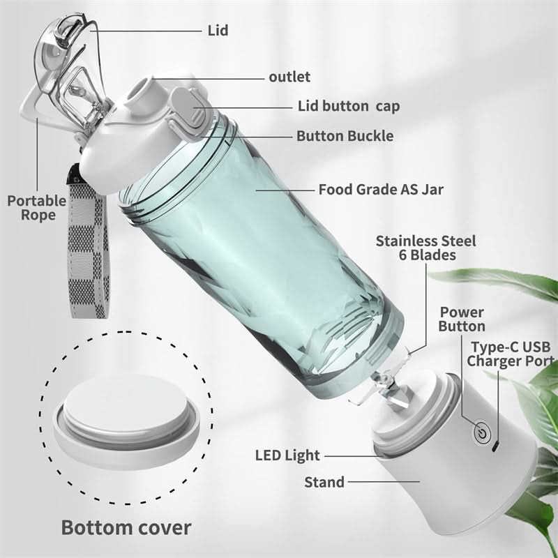 Blendjuicer Pro - Best Portable Smoothie Blender with 4000 mAh Battery 4