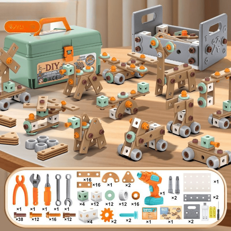 BuildMaster - 100-Piece Toy Tool Set for Creative Young Builders 0