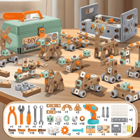 BuildMaster - 100-Piece Toy Tool Set for Creative Young Builders 0