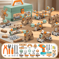 BuildMaster - 100-Piece Toy Tool Set for Creative Young Builders 6
