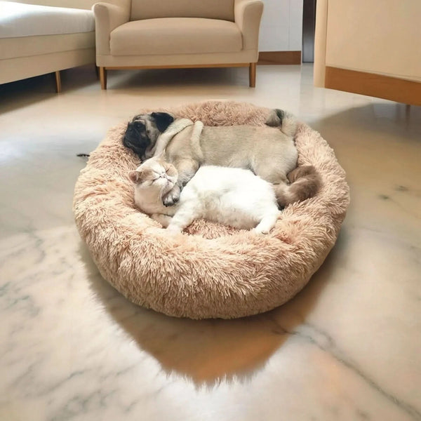 FLOOFNEST – Panier moelleux pour animaux pour un sommeil chaud et confortable