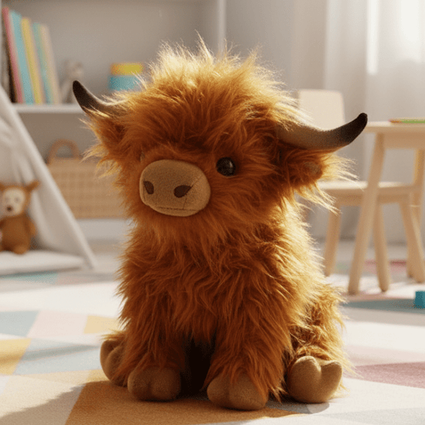 MOOHUG – Fluffy Cow Plush Toy for Cuddle Time
