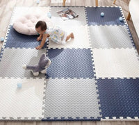 CUSHIOPLAY - Soft Foam Baby Play Mat for Tummy Time & Crawling, 12-Piece 8