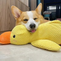 Calming Duck - Interactive Plush Dog Toy with Quacking Sound for Playtime 1