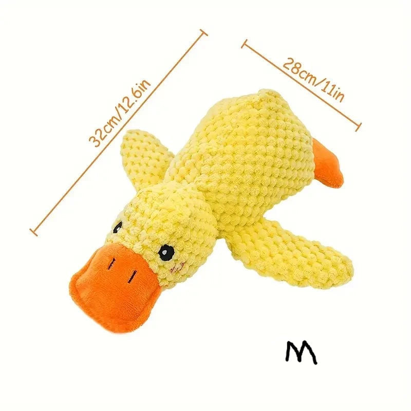 Calming Duck - Interactive Plush Dog Toy with Quacking Sound for Playtime 10