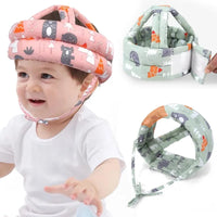Cartoon Mesh Safety Helmet for Infants & Toddlers - Adjustable Impact Protection 0
