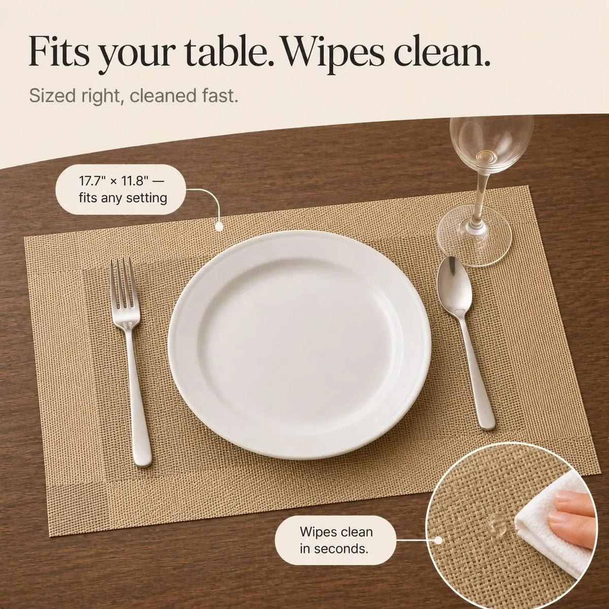 DINEBELLE – Woven Placemats for Elegant Table Styling
