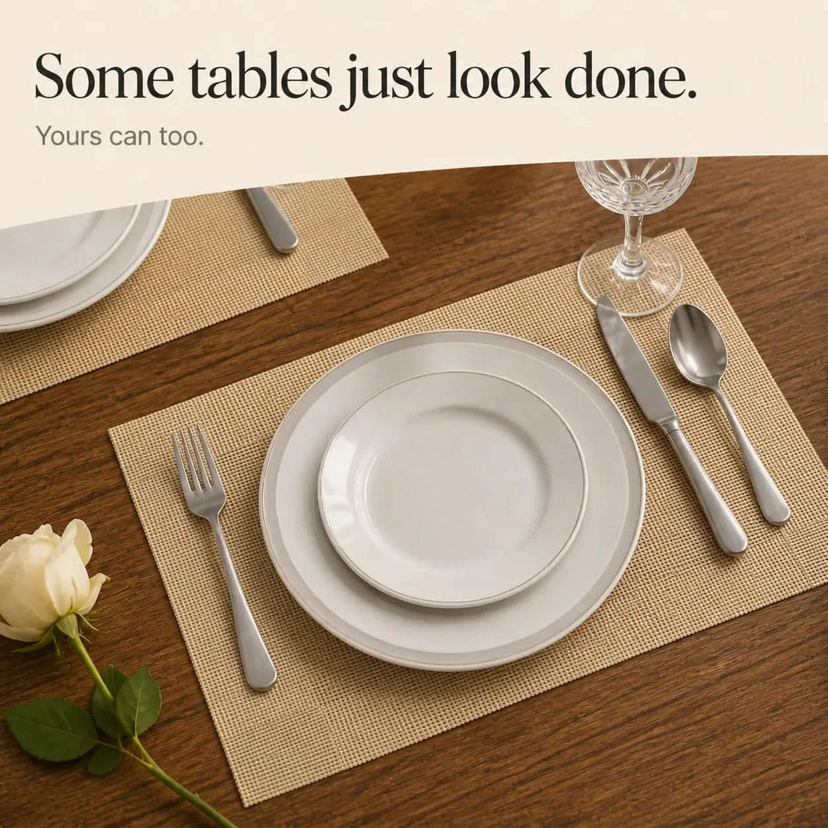 DINEBELLE – Woven Placemats for Elegant Table Styling