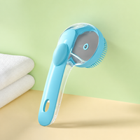 SUDSNESTA – Cepillo de baño para mascotas con dispensador de champú incorporado