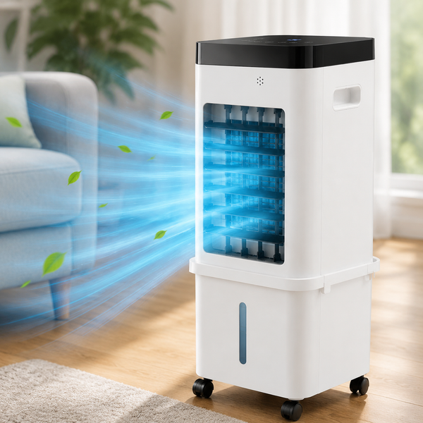 FROSTORA – Refroidisseur d'air évaporatif intelligent pour un refroidissement puissant au quotidien