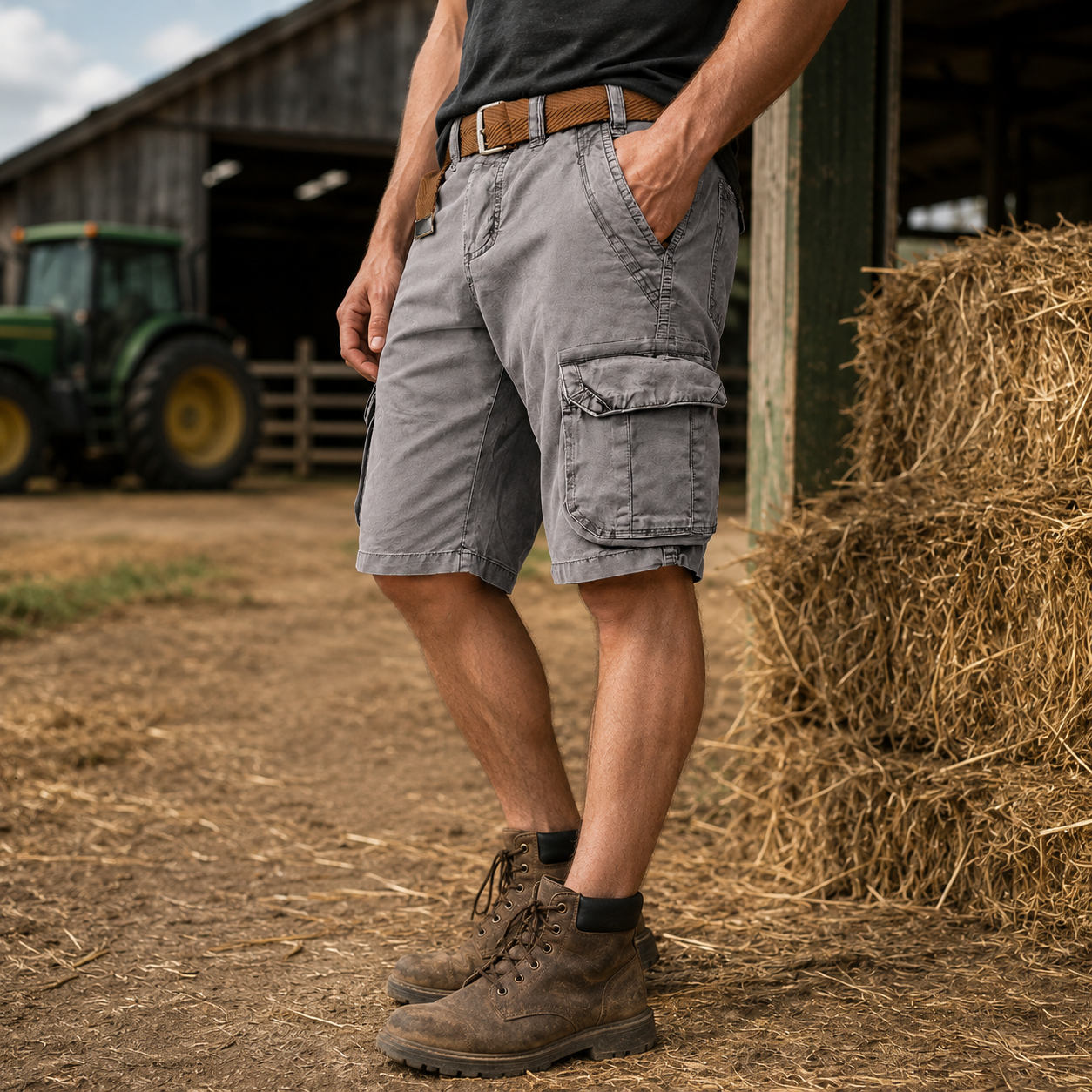 RUGGAREX – Herren Cargo-Shorts leichtgewichtig mit mehreren Taschen