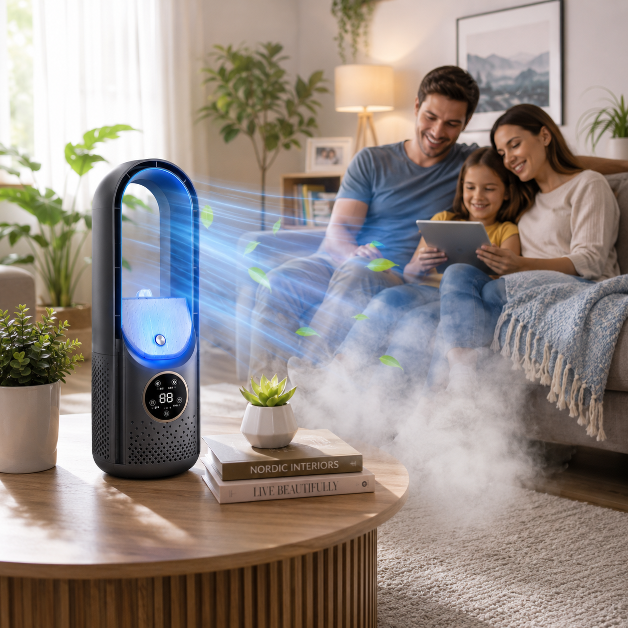COOLBRIX - Compact Bladeless Portable Air Conditioner - Silent Cooling for Home & Office
