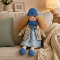 DOLLCREFT – Handmade Waldorf Cotton Doll for Creative Play