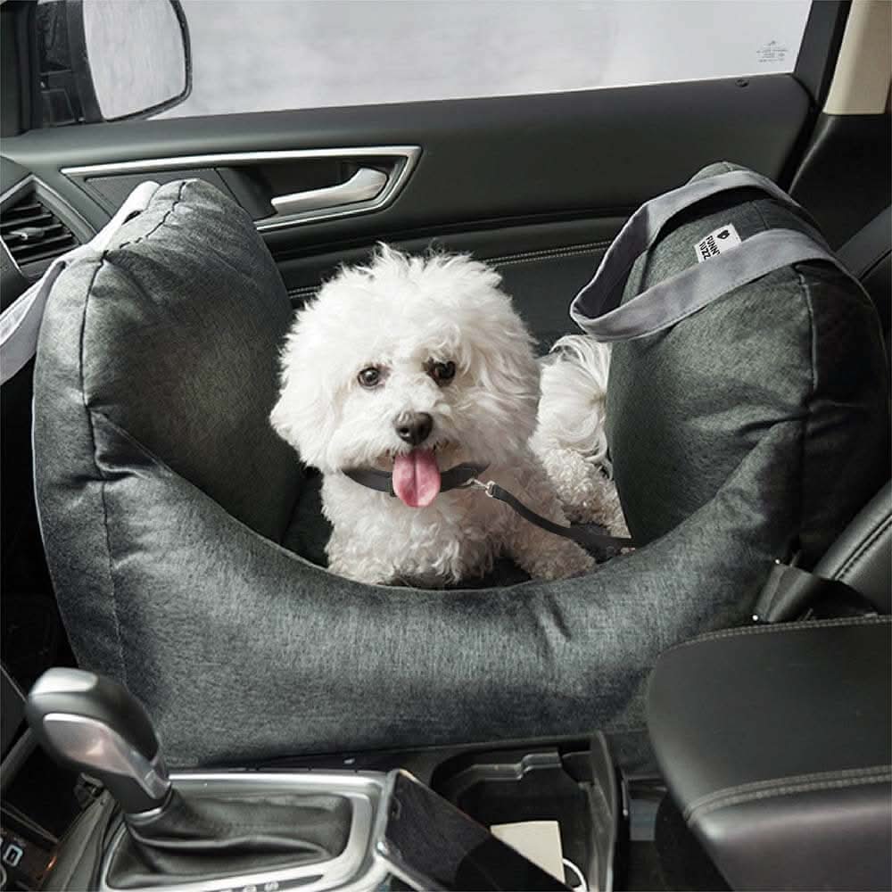 ComfyRide - Adjustable Dog Seat Bed with Non-Slip Base & Safety Straps 0