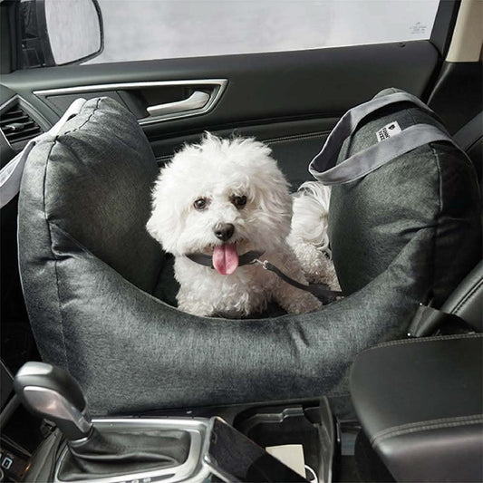 ComfyRide - Adjustable Dog Seat Bed with Non-Slip Base & Safety Straps 0