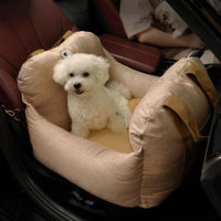 ComfyRide - Adjustable Dog Seat Bed with Non-Slip Base & Safety Straps 2