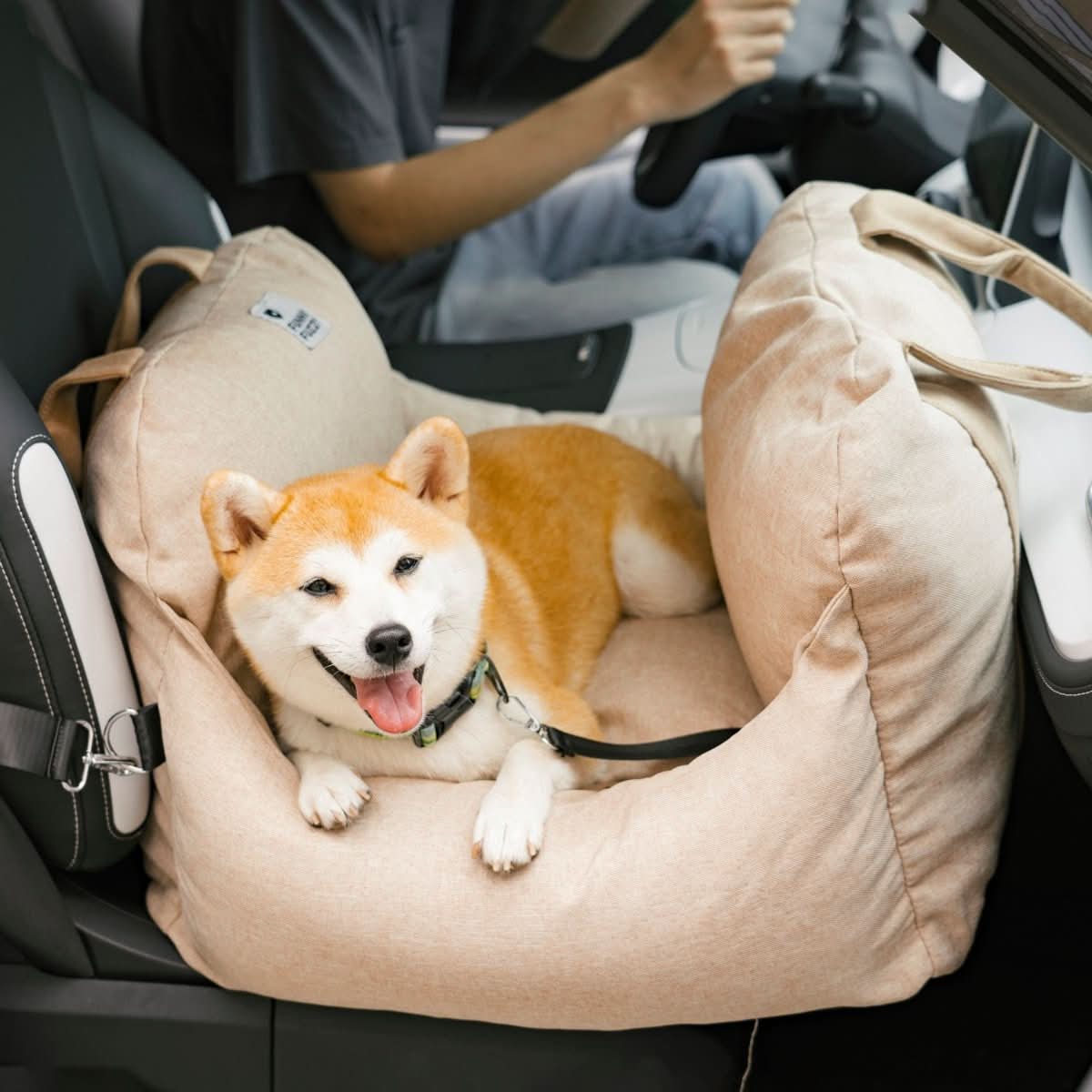 ComfyRide - Adjustable Dog Seat Bed with Non-Slip Base & Safety Straps 27