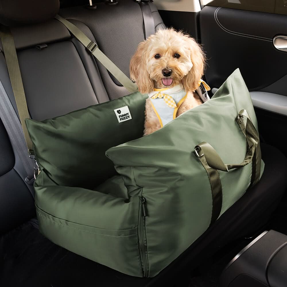 ComfyRide - Adjustable Dog Seat Bed with Non-Slip Base & Safety Straps 30