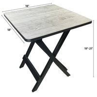 Compact Adjustable Height Folding Camping Table - Lightweight & Portable, Foldable Design 2