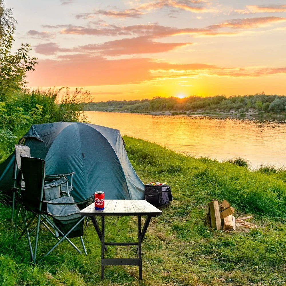 Compact Adjustable Height Folding Camping Table - Lightweight & Portable, Foldable Design 4