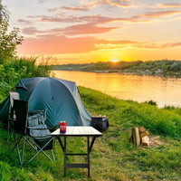 Compact Adjustable Height Folding Camping Table - Lightweight & Portable, Foldable Design 4