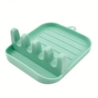 Compact Green Cutlery Rack - Multi-Functional Dish Drain Storage Solution 4