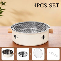 Compact Stainless Steel BBQ Grill - Portable Charcoal Grill for Camping & Picnics 1