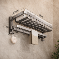 WOODFOLD – Foldable Walnut Towel Rack