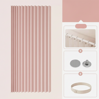 CURVASHIELD – Foldable Magnetic Accordion Shower Curtain Waterproof Design