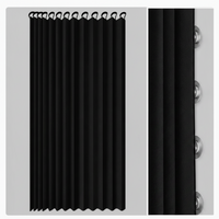 CURVASHIELD – Foldable Magnetic Accordion Shower Curtain Waterproof Design