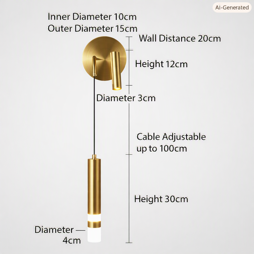 LINEFLOW – Linear Wall Lamp for Bedroom & Study Spaces