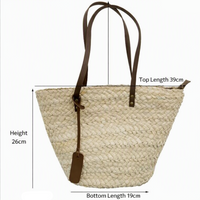SUNHAVEN – Woven Straw Beach Tote Bag