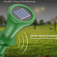 VERDAGUARD – Repelente solar de topos con vibración silenciosa para protección ecológica del jardín