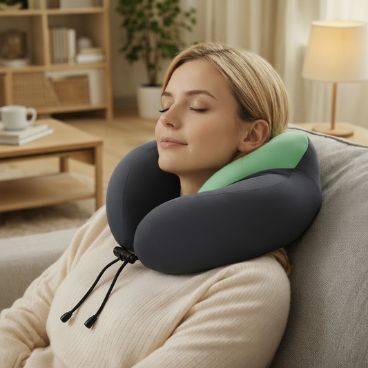 AERONEST – Cuscino da viaggio a forma di U per un comodo sollievo al collo  