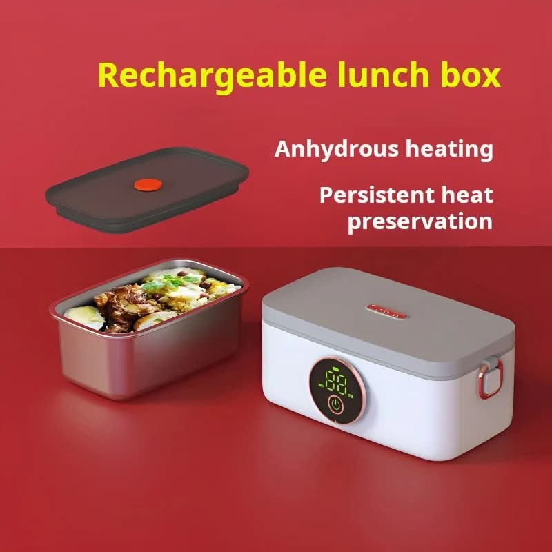 Cordless Electric Lunch Box - 16000mAh Battery, 5 Heating Levels, Lunch Box Warmer 2