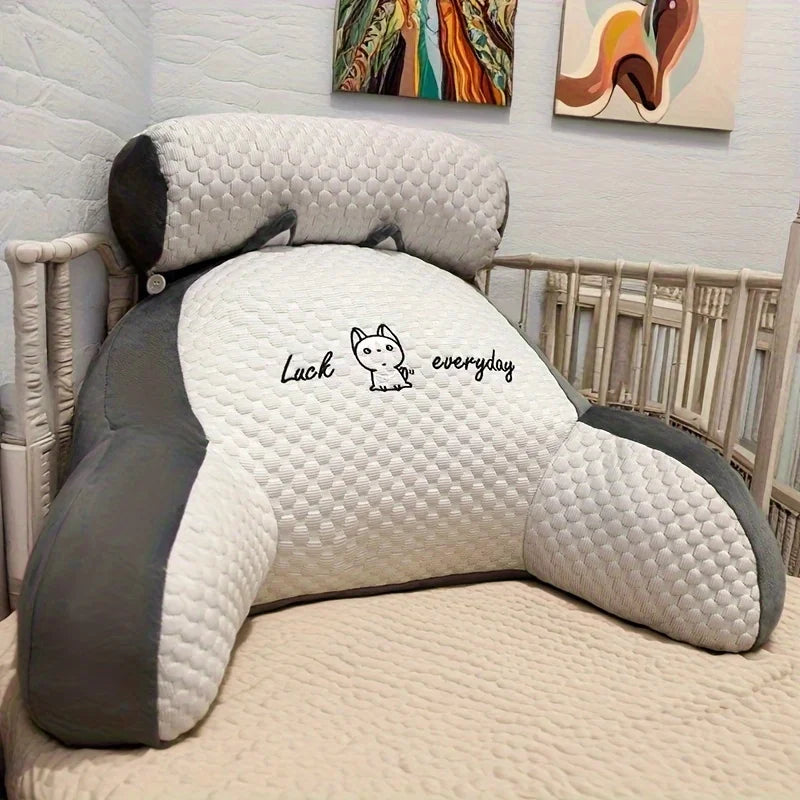 CozyNest Adjustable Reading Pillow - Best Backrest Pillow for Bed Support 0