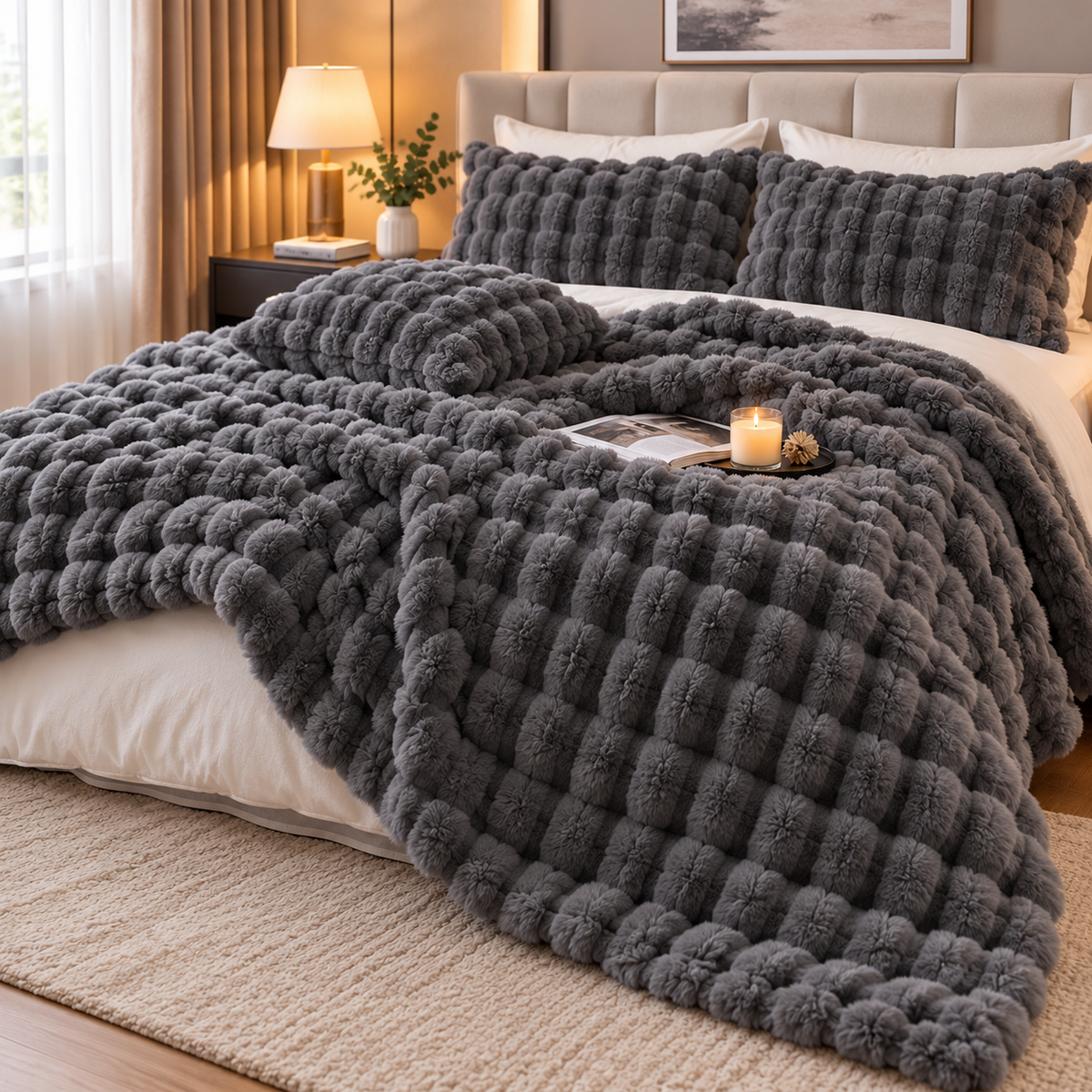 PLUMERIA – Coperta ultra morbida per un comfort raffinato in casa