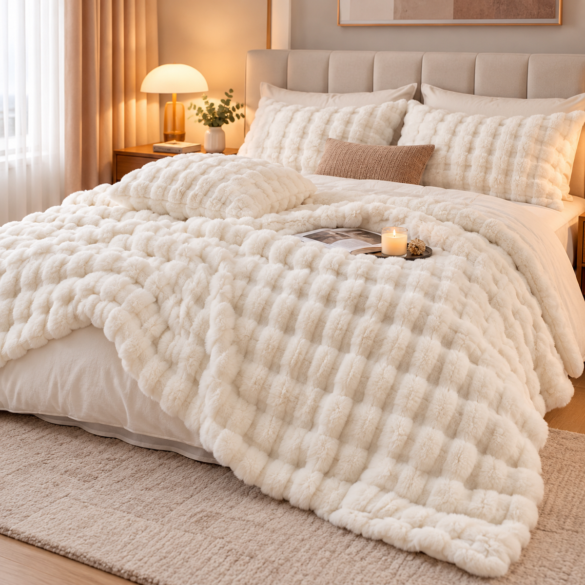PLUMERIA – Coperta ultra morbida per un comfort raffinato in casa