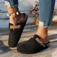 Cozy Sheepskin Wool Slippers - Ultra-Soft Winter Comfort with Non-Slip Sole 9