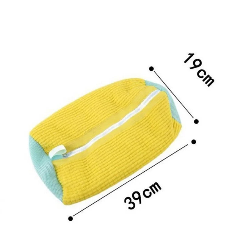 Cylindrical Polyester Cotton Laundry Bag for Shoe Protection & Deformation Prevention 3