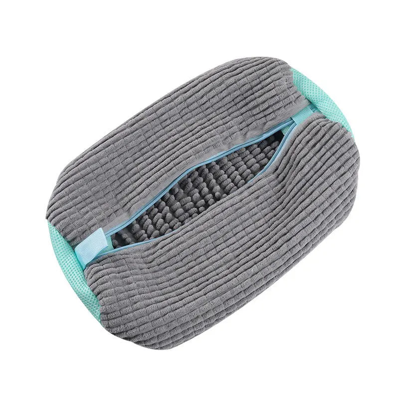 Cylindrical Polyester Cotton Laundry Bag for Shoe Protection & Deformation Prevention 5