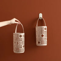 Cylindrical Wall-Mounted Storage Bag for Garbage Bags & Sundries - Durable & Space-Saving Organizer 3