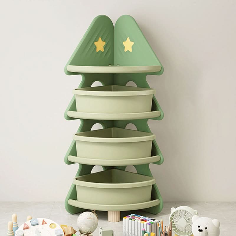 PINECUBBY – Contenitore per bambini a forma di albero di Natale con ripiani per organizzare facilmente
