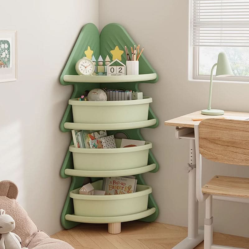 PINECUBBY – Contenitore per bambini a forma di albero di Natale con ripiani per organizzare facilmente