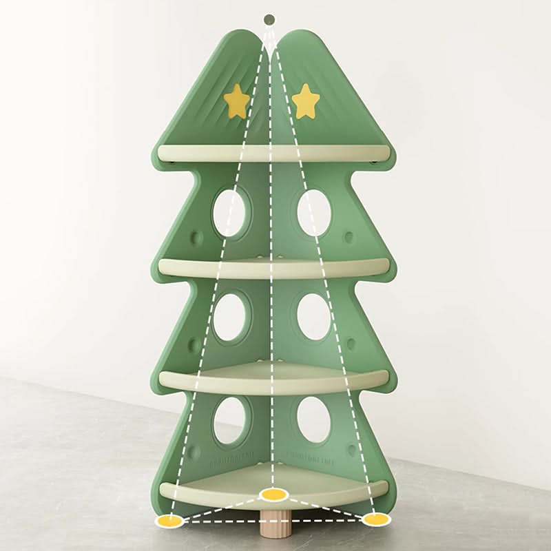 PINECUBBY – Contenitore per bambini a forma di albero di Natale con ripiani per organizzare facilmente